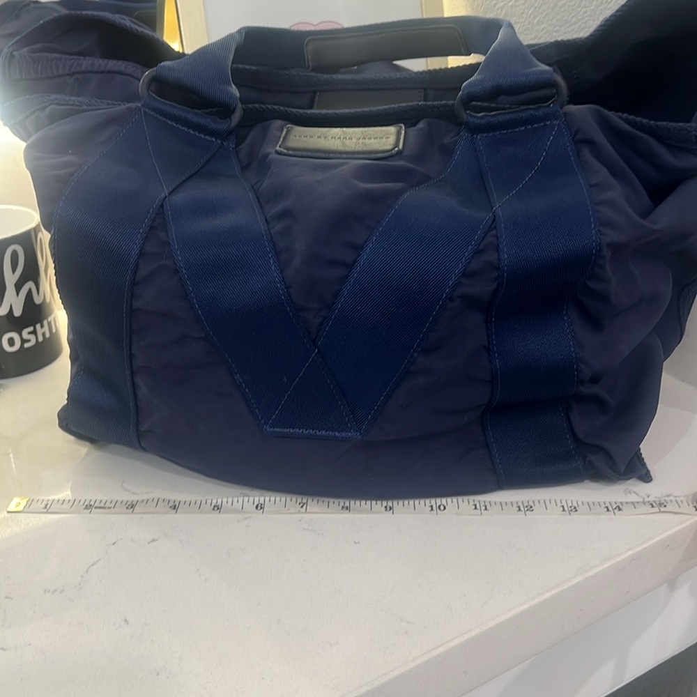 Marc By Jacobs Leather Tote Bag Indigo Large Capacity navy/blue 2013 collection - Picture 8 of 16